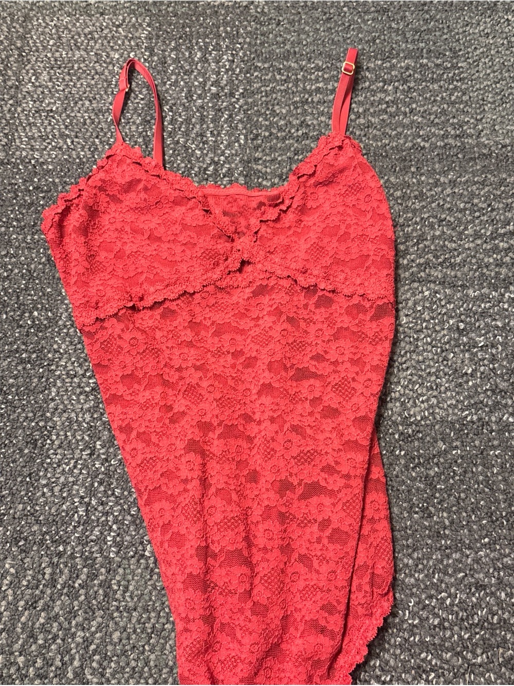 Aerie Red Lace Bodysuit